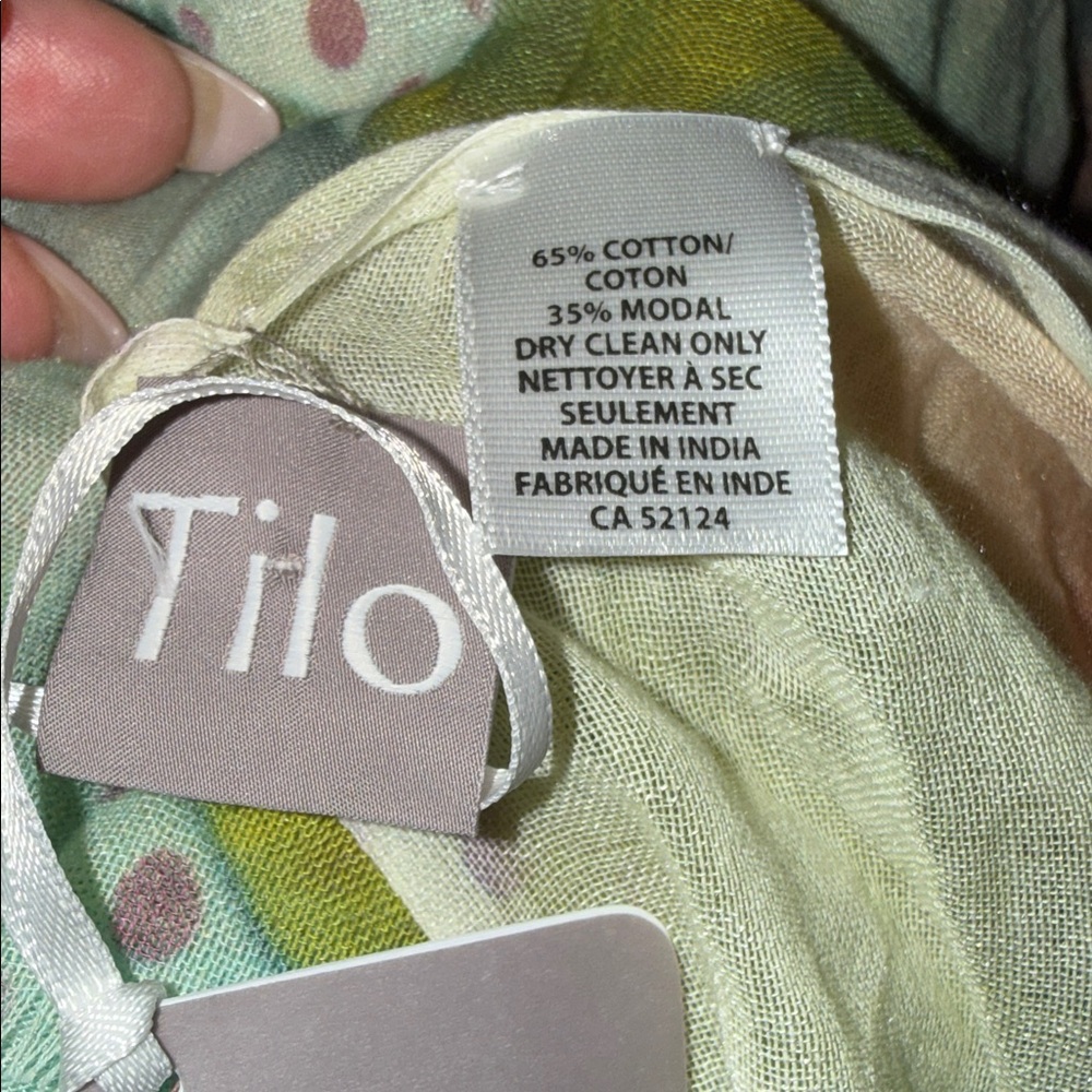 Tilo Abstract Multi-Colored Dot Scarf - Picture 5 of 5
